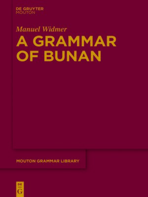 cover image of A Grammar of Bunan